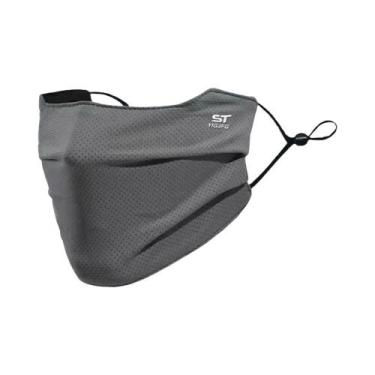 Imagem de Máscara Facial De Seda Gelada Respirável Com Proteção UV, Lavável E Re