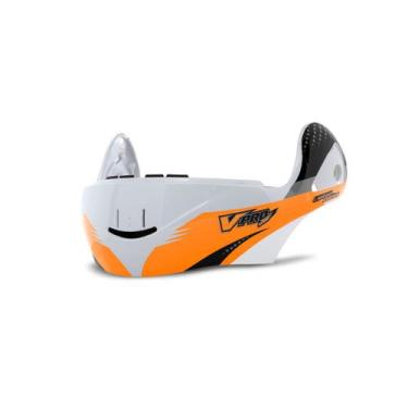 Imagem de Queixeira Sem Viseira Capacete Pro Tork V-pro Jet 2 Carbon, BRANCO - L