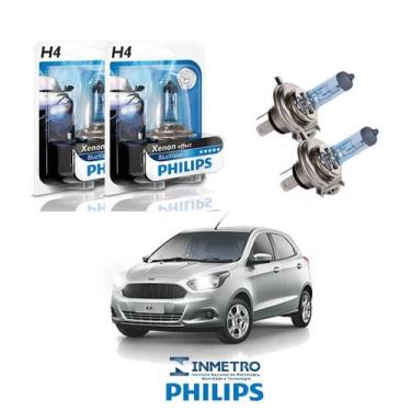 Imagem de Lâmpadas Farol Ford Ka Philips H4 BlueVision