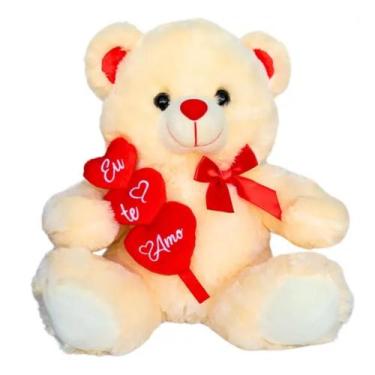 Imagem de Urso de Pelúcia 3 Corações Eu Te Amo - Fizzy