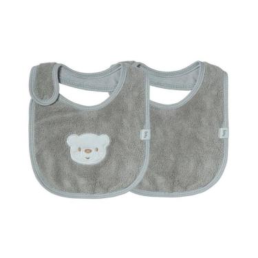 Imagem de Kit Com 2 Babadores Hug Urso Cinza