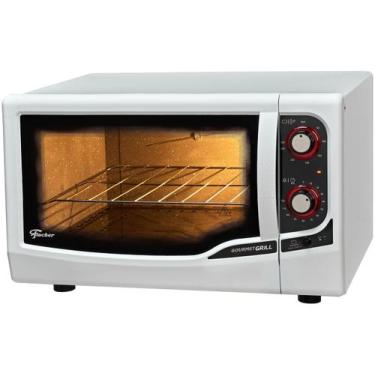 Imagem de Forno Elétrico de Bancada Fischer Gourmet Grill 44L Branco, Branco, 22