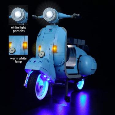 Imagem de Kit de luz LED para conjunto de brinquedos Lego Vespa 125 10298 da Bri