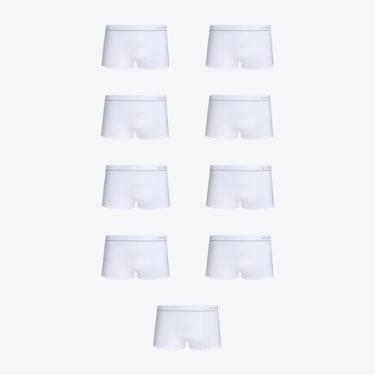 Imagem de Kit 9 Cuecas Lupo Sunga Microfibra Sem Costura 00676-109, Branco, P
