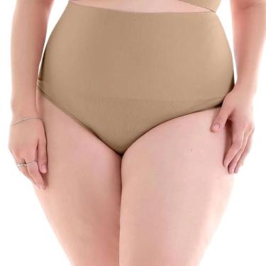 Imagem de Calcinha Fio Dental Modeladora Plus Size Sem Costura Zee Rucci, G1, Ch