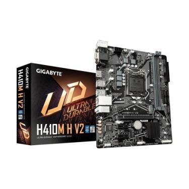 Imagem de Placa Mãe Gigabyte H410M H V2 - Intel 1200 DDR4 M2 Nvme Hdmi