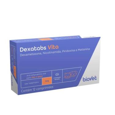 Imagem de Dexatabs Vita Biovet para Cães e Gatos 1mg 12 Comprimidos
