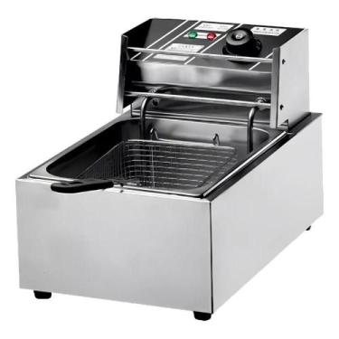 Imagem de Fritadeira Elétrica com Óleo Stevan Metal ZL-05-STM 5L 1800W 110V, 110