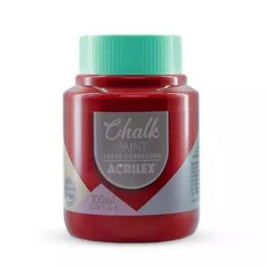 Imagem de Tinta Chalk Paint 100mlcor 816 Vermelho Nepal Acrilex