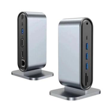Imagem de Estação De Docking USB C 15 Em 1 Com Triplo Monitor HDMI 4K60Hz RJ45 1