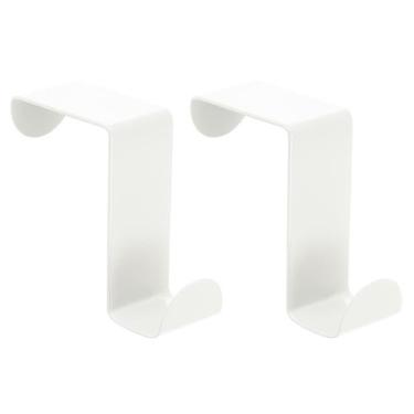 Imagem de uxcell Ganchos de Aço Inoxidável para Porta 6 x 2,5 cm Branco