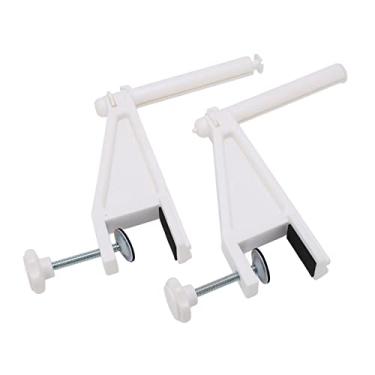 Imagem de Kit de espigão de braçadeira de parafuso ajustável de tênis de mesa, rede de tênis de mesa com espigão de alta tensão estável avançado para treinamento de atleta para amador(Branco)