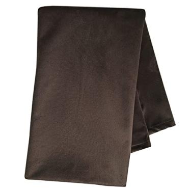 Imagem de Manta Xale Veludo Liso Sofá Decoração 1,32x1,70m (Marrom)
