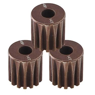 Imagem de VGEBY 3 peças/pacote vermelho 3,175 mm 48DP 14T engrenagem de motor RC peças de substituição para motor escovado 1/10 RC carro caminhão
