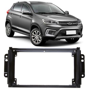 Imagem de Moldura De Painel 2 Din Chery Tiggo 2 9" Para Cd Dvd MP5 2 Dins - Black Piano 