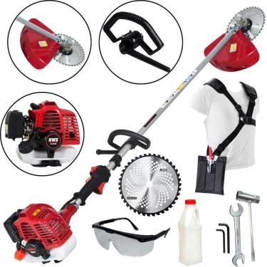 Imagem de Roçadeira Premium Lateral Kawashima KW2600T Com Motor M2600 25,4cc á Gasolina Ideal Para Sítios e Chácaras