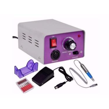 Imagem de Lixa Elétrica Bivolt 110v/220v Com Pedal Unhas De Porcelana