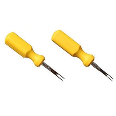 Imagem de 2 pçs/conjunto 2 mm+3 mm cabo de plástico kit de ferramentas de remoção de terminais de carro para serviço VAG manutenção garagem