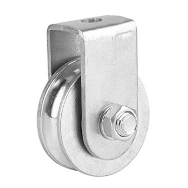 Imagem de Rolo resistente robusto da polia da roda de levantamento da polia 300kg para o rolamento da roda do bloco da polia da corda de fio sem o rolamento do anel