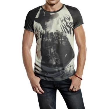 Imagem de Camiseta Raglan Masculina Rick Grime The Walking Dead Ref267 - Smoke