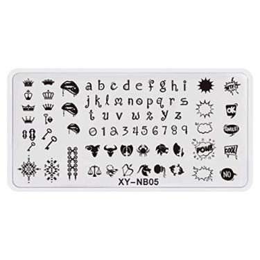 Imagem de Letra De Selo De Unha Impressão De Unhas De Unhas De Estampamento De Unhas Flores De Flores De Design Ferramento De Sembolo Para Manicure Salon Home Diy Halloween Natal