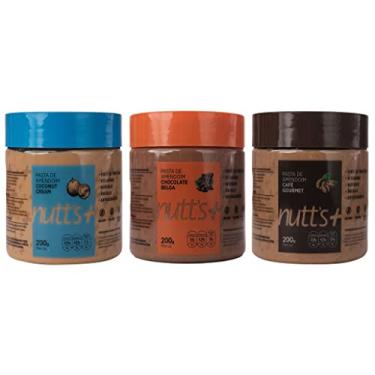 Imagem de Pasta de Amendoim Gourmet 3x 200g Nutts Mais - Tradicionais