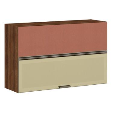 Imagem de Armário Aéreo 120cm 2 Portas Bronze Dourado Com Gaia