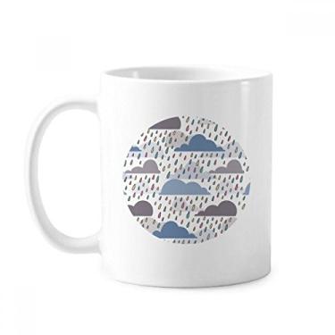 Imagem de Cloud Rain Weather Caneca padrão gotejamento cerâmica xícara de porcelana café louça