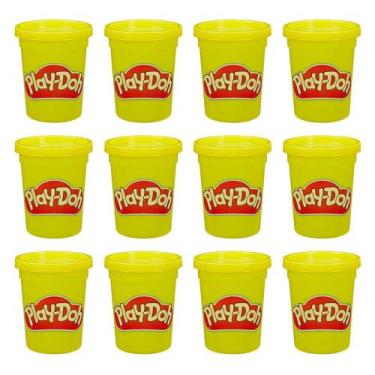 Imagem de Play Doh Kit Com 12 Potes Massinha Grande Amarelo - Hasbro