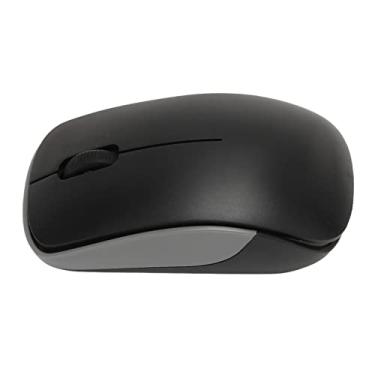 Imagem de Mouse óptico Sem Fio ABS 3 Botões Mouse Sem Fio de Tamanho Pequeno Conveniente 2,4 GHz Com Receptor para Viagem Em Casa (Preto)