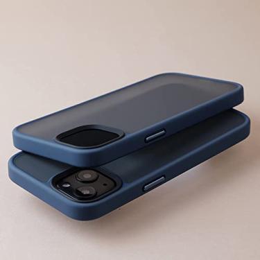 Imagem de Capa protetora de silicone macio à prova de choque para iPhone 11 12 13 14 Mini Pro XS Max Capa translúcida 7 8 Plus X XR SE Matte Shell, Marinho, Para iPone SE 2020