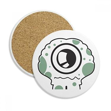Imagem de Caneca Alienígena Manchada Universo e Alienígena Porta-copos Caneca de Proteção de Mesa Pedra Absorvente
