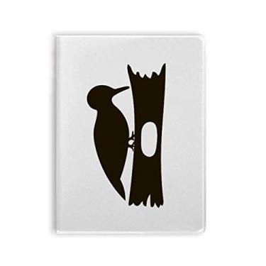 Imagem de Caderno de desenho de animal Black Woodpecer capa macia Diário