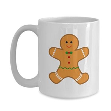 Imagem de Caneca de café do homem de gengibre – Caneca do homem de gengibre – Caneca divertida de cacau quente – ideia de de Natal