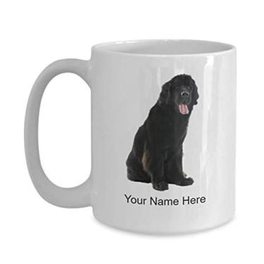 Imagem de Caneca personalizada de cachorro Newfoundland - Caneca personalizada de cachorro Newfoundland - Caneca personalizada de cachorro Newfoundland - Caneca de café de 425 g