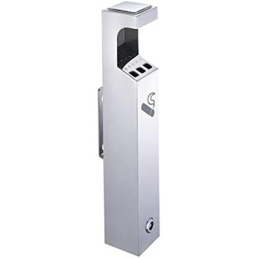 Imagem de Cinzeiro Comercial Ao Ar Livre Cinzeiro De Aço Inoxidável Suporte Para Fumar Cinzeiro, Cinzeiro De Chão Cinzeiro Montado Na Parede Para Clube De Pub Ao Ar Livre Cinzeiro,Prata,Constructive23