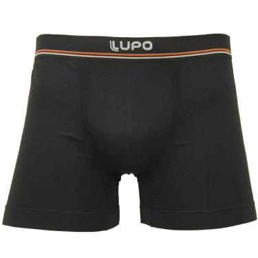 Imagem de Cueca Boxer Lupo Microfibra Preta - Masculino