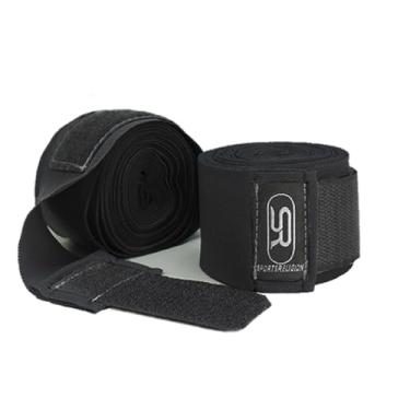 Imagem de Bandagem Elástica 5 Metros - Luta Boxe Mma Muay Thai (Preto)