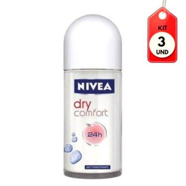 Imagem de Kit C/03 Nivea Dry Confort Desodorante Rollon 50ml