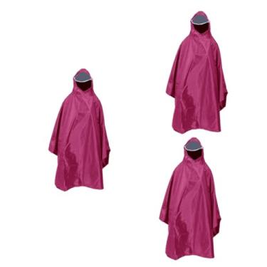 Imagem de Baluue 3 Pecas capa de chuva casaco poncho portátil roupas de chuva ponchos de chuva para adultos poncho de chuva portátil poncho de chuva ao ar livre Parabrisa Individual tecido oxford