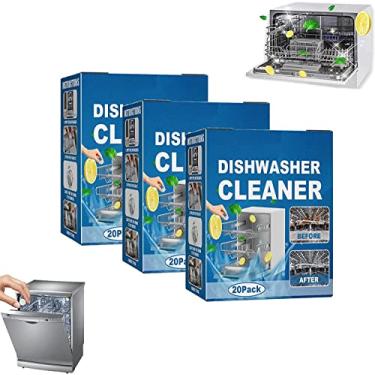 Imagem de Effervescent Tablet Washer Cleaner,Solid Washing Machine Cleaner,Deep Cleaning Remover with Triple Decontamination for Bath Room Kitchen (10pcs)