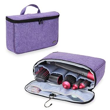 Imagem de Teamoy Bolsa de Viagem para Dyson Airwrap Styler, Organizador Portátil Roxo