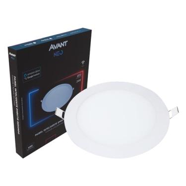 Imagem de Painel Plafon Inteligente LED Smart Wi-Fi compatível com Alexa, linha NEO, 24W, Embutir, Redondo, Luz branca e amarela (2700K-6500K), Bivolt, Avant