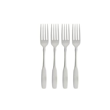 Imagem de Oneida Paul Revere Fine Flatware Dinner Forks, Set of 4, 18/10 Stainless Steel, Silverware Set, Dishwasher Safe