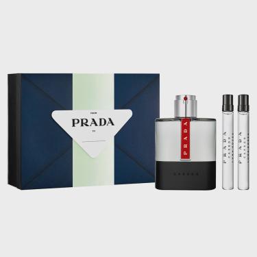 Imagem de Kit Prada Luna Rossa Carbon Eau de Toilette 100ml + 2 Perfume Masculino 10ml