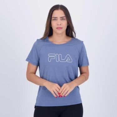 Imagem de Camiseta Fila Basic Train II Feminina Azul-Feminino