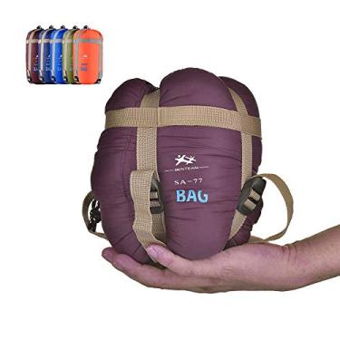 Imagem de WERTYCITY Saco de dormir para clima quente – portátil, impermeável, compacto, leve, embalável com saco de compressão para acampamento, mochila, caminhada, para crianças, adolescentes e adultos -