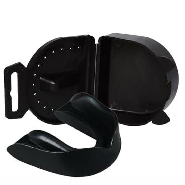 Imagem de Protetor Bucal Simples C/Estojo (caixa) Muay Thai, Boxe,mma (Preto)