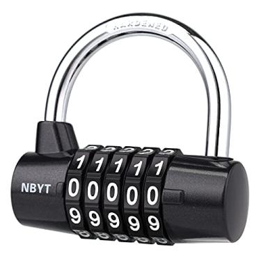 Imagem de Trava de armário de academia, cadeado de combinação de 5 dígitos, cadeado de senha de segurança para armário de academia, armário esportivo, cerca, caixa de ferramentas, estojo, armazenamento de