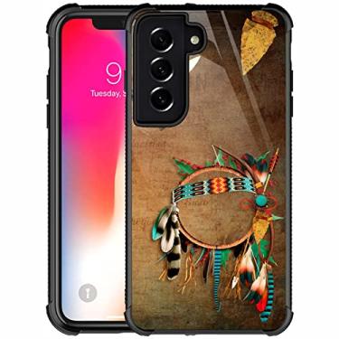 Imagem de CARLOCA Capa compatível com Samsung Galaxy S22, design de padrão indiano de ponta de flecha nativa americana para meninas meninos à prova de choque capa antiarranhões para Samsung Galaxy S22